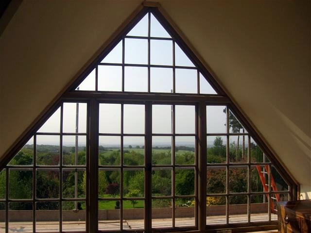 Hardwood Gable Window